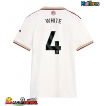 Camisa de Futebol Arsenal Ben White #4 Equipamento Alternativo Mulheres 2025-26 Manga Curta